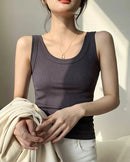 Ribbed Knitted Casual Vest