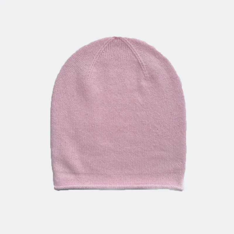 Rolled-Edge Wool Slouch Beanie