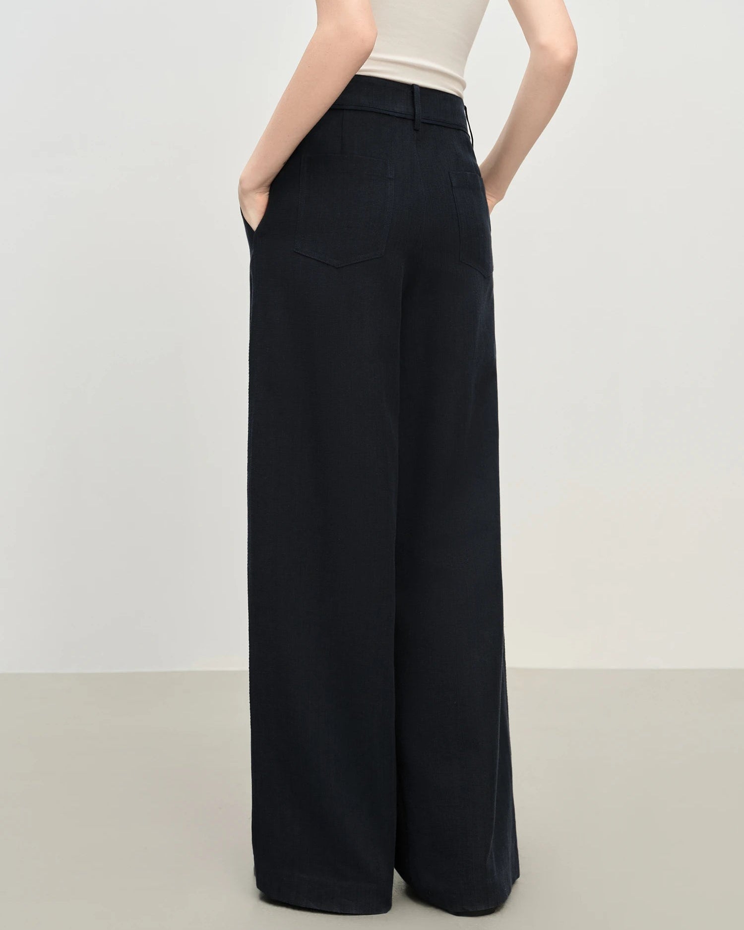 Retro Loose-Fitting Pleated Wide-Leg Casual Pants