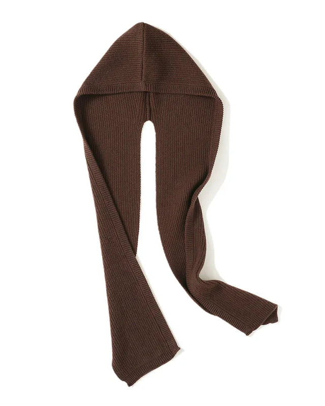 Merino Wool Hooded Scarf