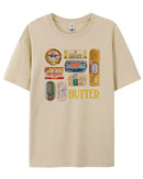 Vintage Foodie Graphic Loose Cotton Tee