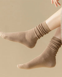 Combed Cotton Pile Crew Socks
