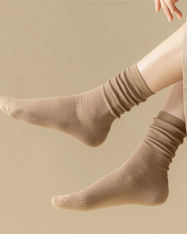 Combed Cotton Pile Crew Socks