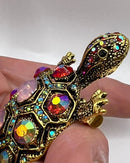Stylish Rhinestone Little Turtle Brooch