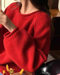 Cashmere Rolled Neck Knit Sweater