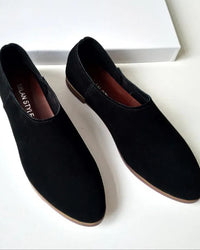 Women's Pointed-Toe Suede Loafers