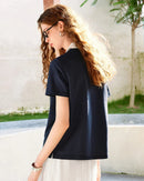 Contrast Color Embroidered Polo Shirt