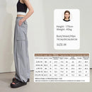 Solid Drawstring Wide-leg Pants