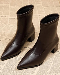 Stylish Retro Platform Party Ankle Boots