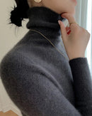 Cashmere Turtleneck Slim-Fit Pullover Sweater