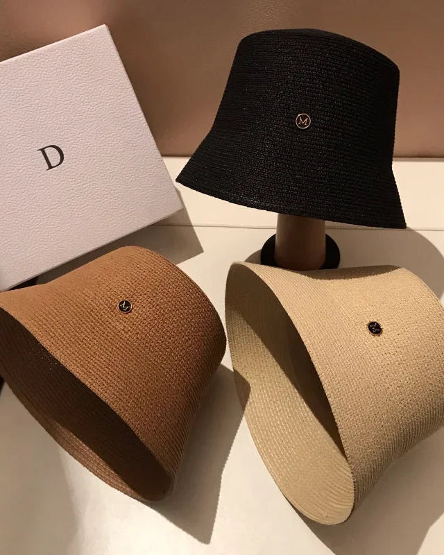 Solid Polyester Casual Bucket Hat
