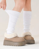 Ribbed Wool-Blend Calf Warmers