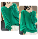 Hooded 100% Wool Knitted Sweater