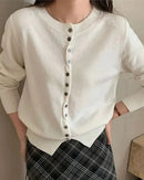 Relaxed Wool Knit Pullover Sweater