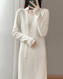 Elegant Long Sleeve Knit Dress