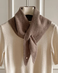 Softly Textured Triangle Knit Scarf