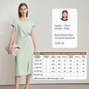 Solid Round Neck Sleeveless Dresses