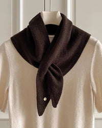 Softly Textured Triangle Knit Scarf