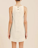 Stylish Round Neck Sleeveless Mini Dress