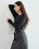 Wool Superfine Seamless Crew Neck Sweater