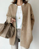 Brushed Knit Pocket Cardigan
