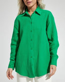 Pure Cotton Loose Crepe Shirts