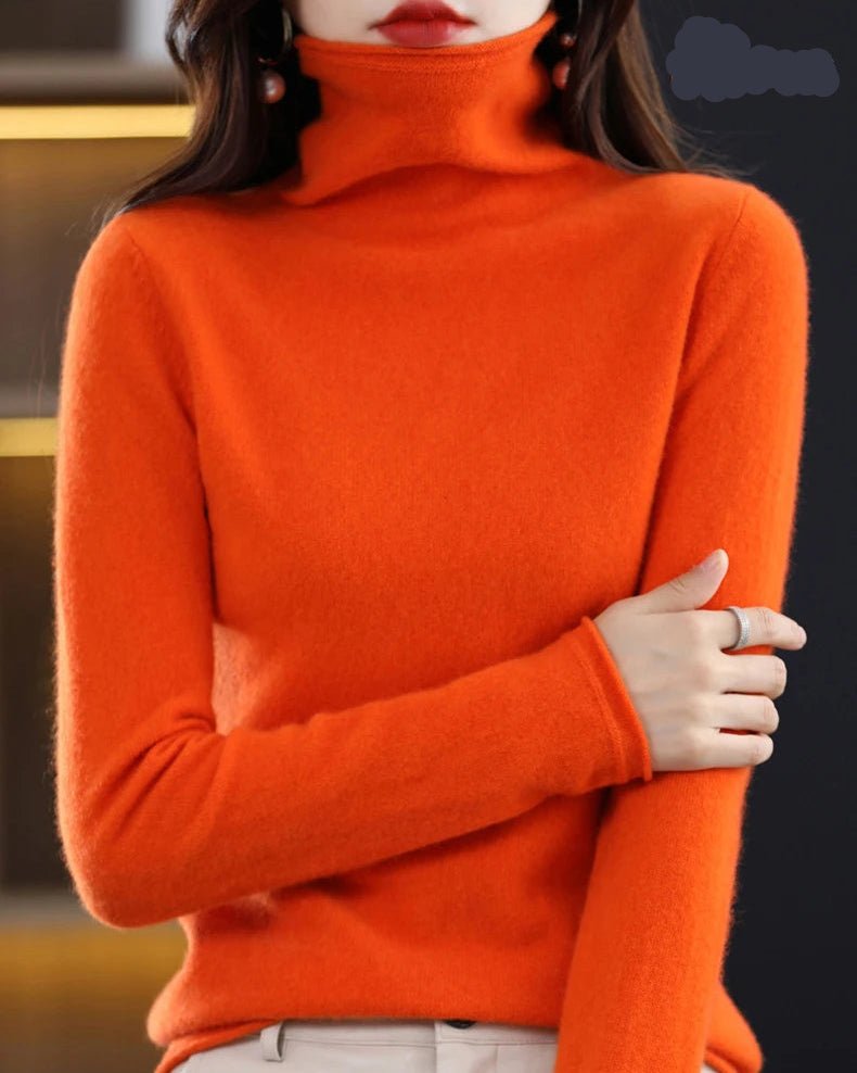 Knitted Wool Turtleneck Sweater
