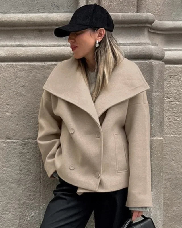 Retro Single Breasted Short Jacket