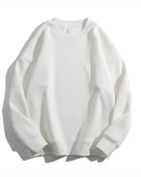 Loose-Fit Fleece Pullover Sweatshirt