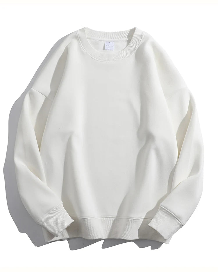 Loose-Fit Fleece Pullover Sweatshirt