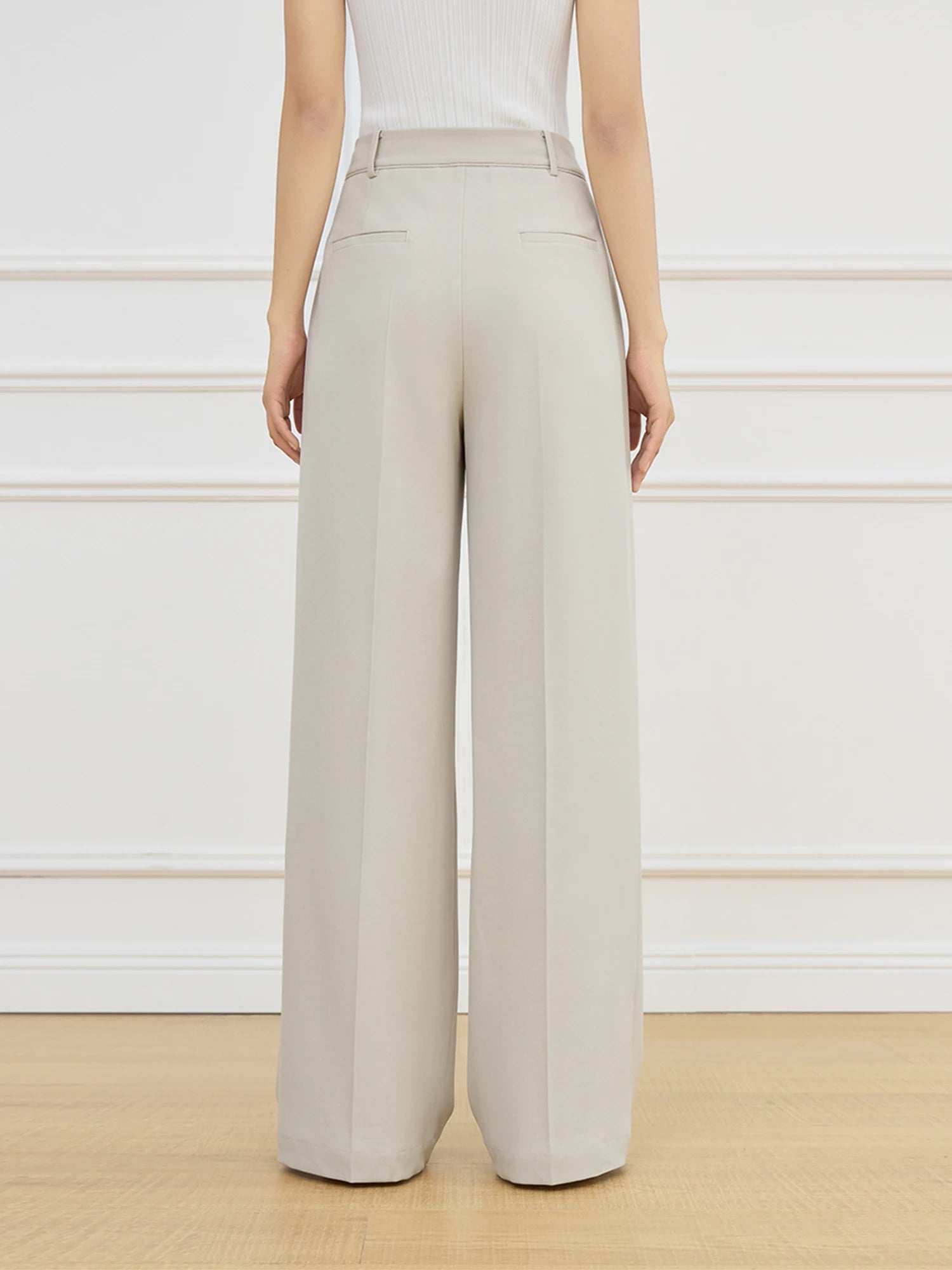 High Waist Straight Pants