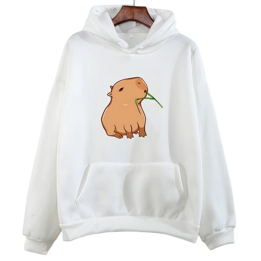 Funny Capybara Print Hoodies