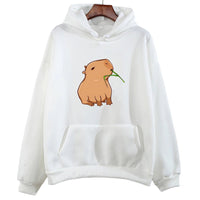 Funny Capybara Print Hoodies