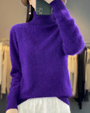 Mink Cashmere Turtleneck Sweater