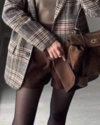 Asymmetric A-Line Mini Skort