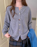 Classic Knit Wool Button Cardigan