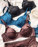 Ice Silk Comfortable Push-Up Bra Set