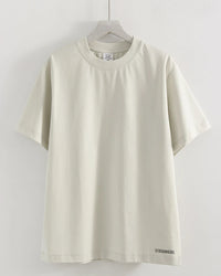 Loose Cotton Knit O-Neck Tee