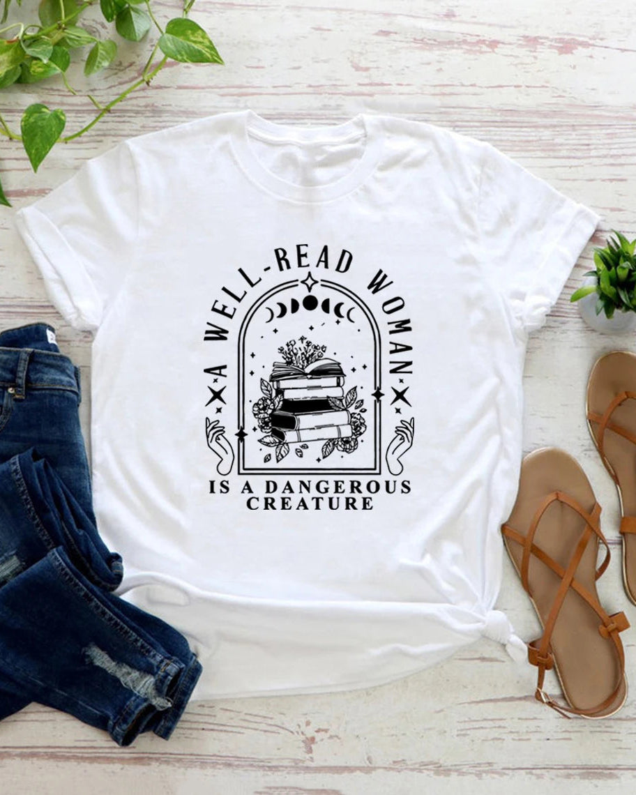 Literary Graphic Short Sleeve Tee