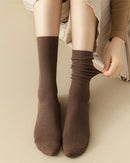 Combed Cotton Pile Crew Socks