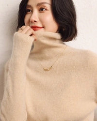 Soft Cashmere Turtleneck Slim-Fit Sweater