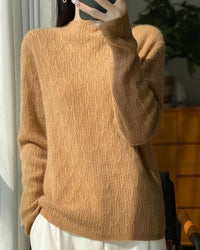 Merino Wool Diamond Jacquard Sweater