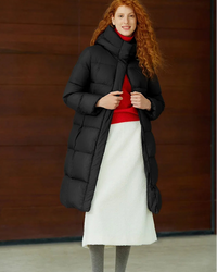 Women's Long Hooded Down Jacket