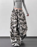 Relaxed Camo High Waist Trousers