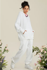 Loose Solid Color Hoodie