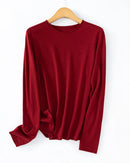 Lightweight Merino Blend Crew Neck Sweater