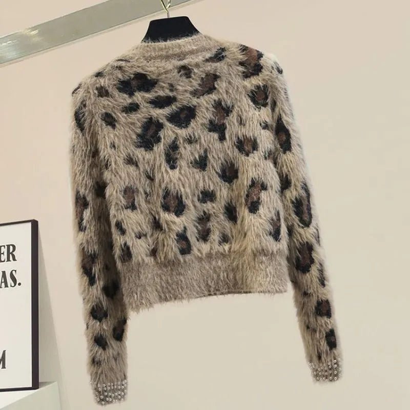 Leopard Vintage Knitted Sweater