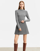 Casual High-Waisted Suit A-Line Skirt