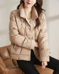 Ultralight Thin Slim Short Down Coat