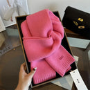 Women's Solid-Color Wool Scarf